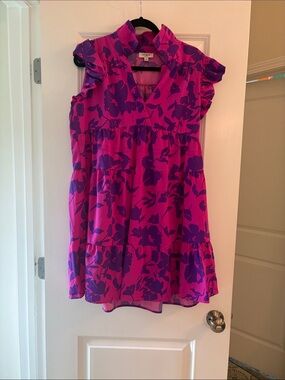 Umgee Pink and Purple Floral Sundress